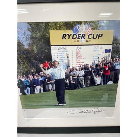 Bernhard Langer Hand Signed Picture - Stock Z115