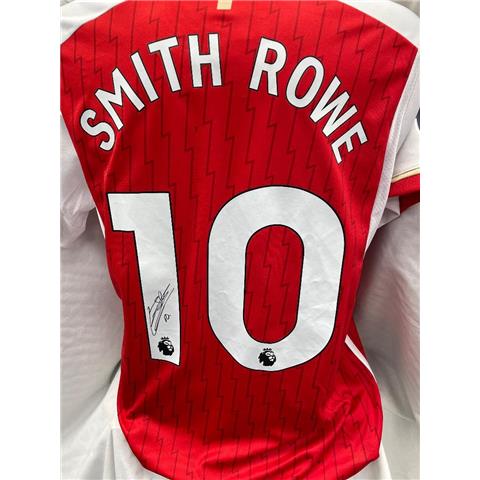 Arsenal Home Shirt Signed By Emile Smith Rowe 2023/24 - Stock Z105