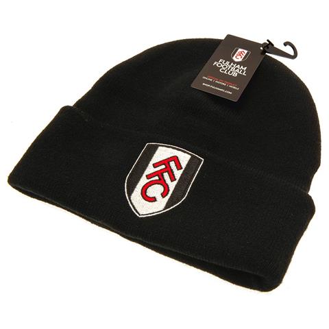 Fulham F.C Black Cuff Beanie