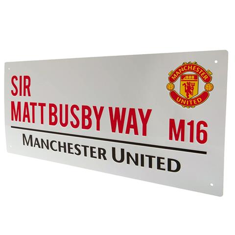 Manchester United F.C Sir Matt Busby Way Street Sign
