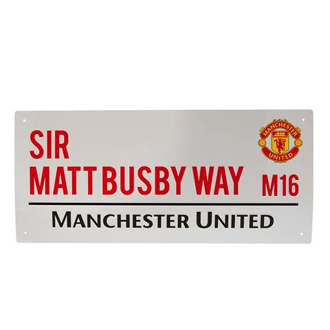 Manchester United F.C Sir Matt Busby Way Street Sign