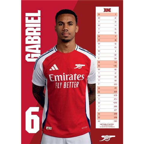 Arsenal F.C A3 Calendar 2025