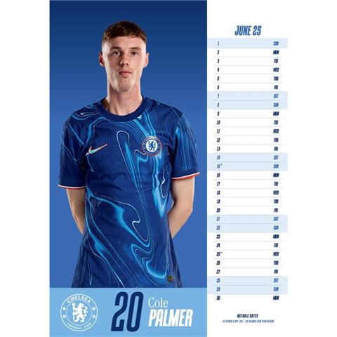 Chelsea F.C A3 Calendar 2025