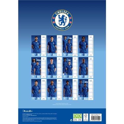 Chelsea F.C A3 Calendar 2025