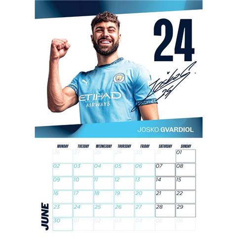 Manchester City F.C A3 Calendar 2025