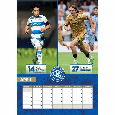 Queens Park Rangers F.C A3 Calendar 2025