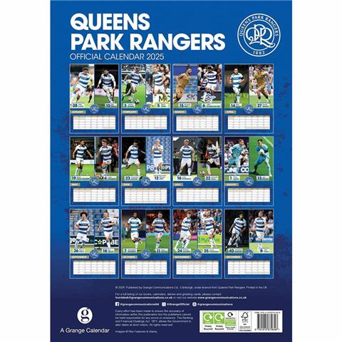 Queens Park Rangers F.C A3 Calendar 2025