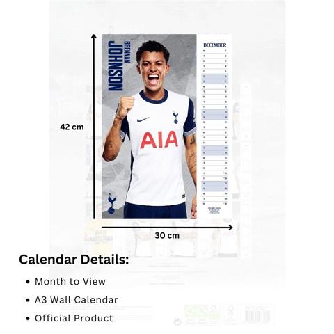 Tottenham Hotspur F.C A3 Calendar 2025