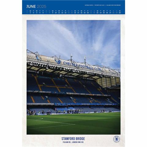 Chelsea F.C Deluxe Calendar 2025