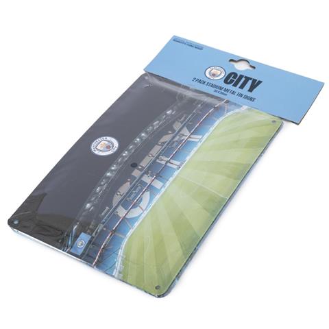 Manchester City F.C 2 Pack Stadium Sign