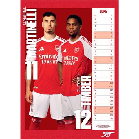 Arsenal F.C A3 Calendar 2026