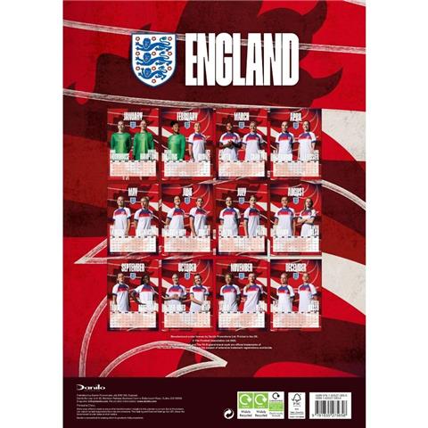 England WFA A3 Calendar 2026