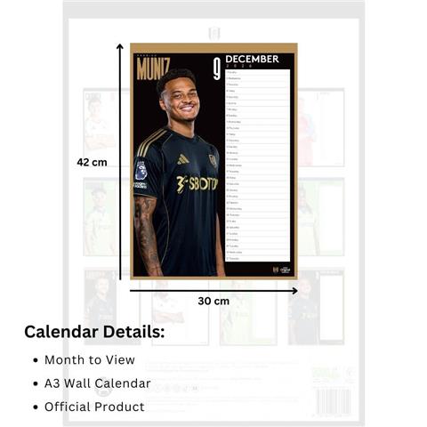 Fulham F.C A3 Calendar 2026