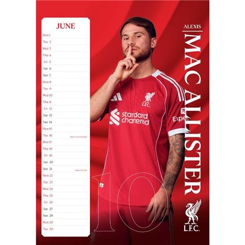 Liverpool F.C Calendar 2026