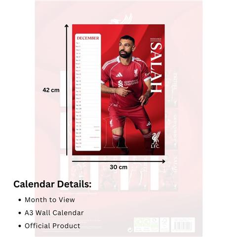 Liverpool F.C Calendar 2026