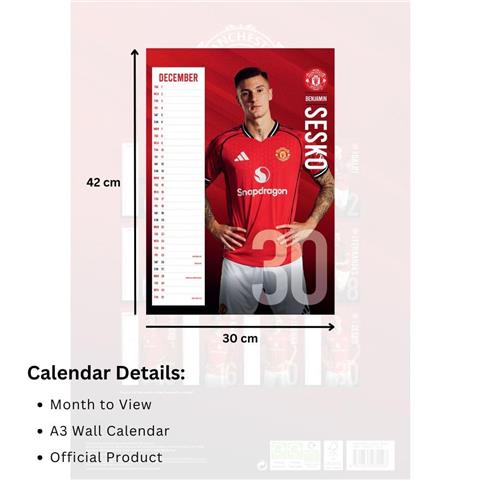 Manchester United F.C Calendar 2026