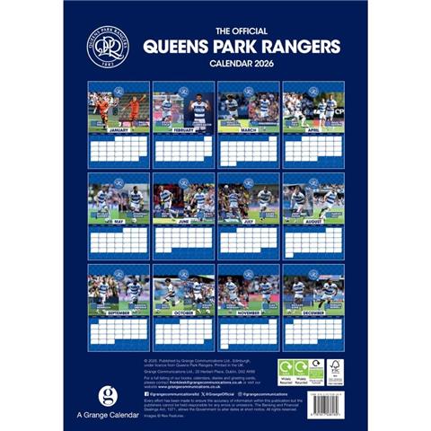 Queens Park Rangers F.C Calendar 2026