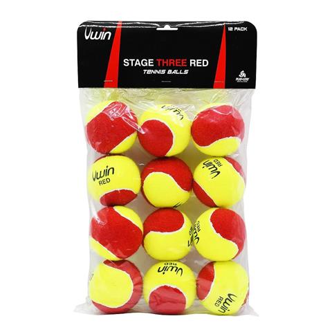 Unwin Stage 3 Tennis Balls (Pack Of 12)
