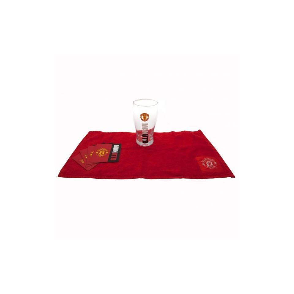 Manchester United FC Mini-Bar Set - Offizielles Fan Geschenk
